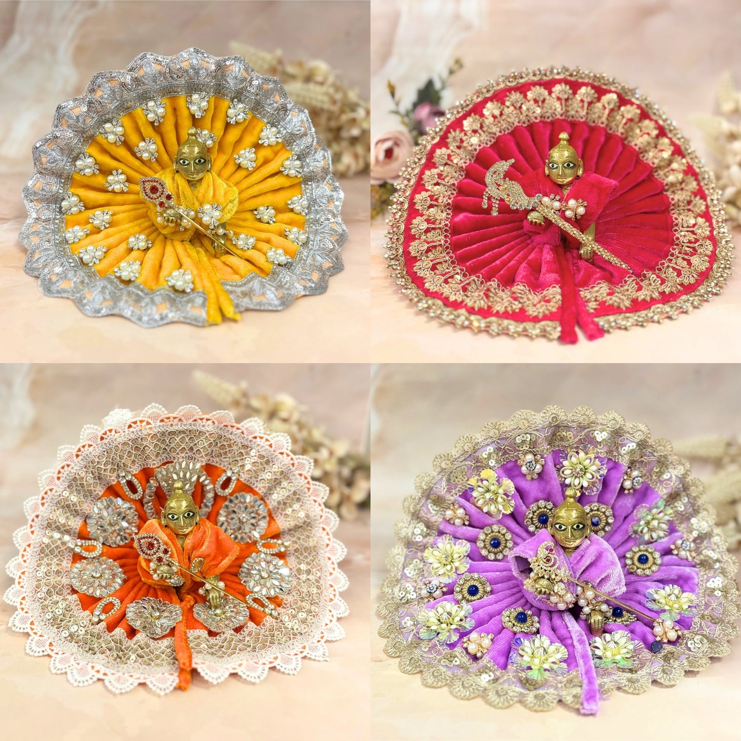 Kanakpriya Velvet Laddu Gopal Dress Combo