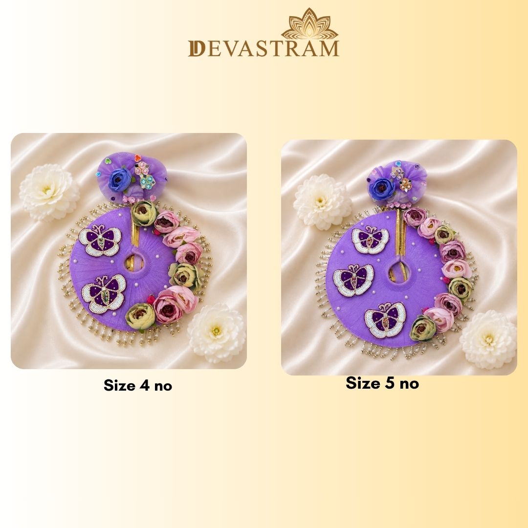 Purple Butterfly Laddu Gopal Dress