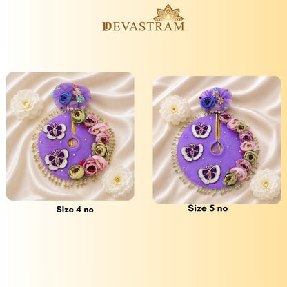 Purple Butterfly Laddu Gopal Dress