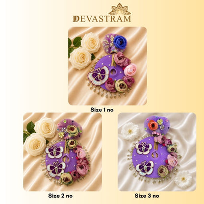 Purple Butterfly Laddu Gopal Dress
