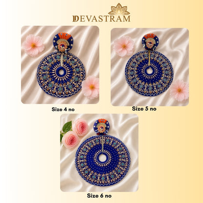 Luxe - Blue Pearl Hand Embroidered Laddu Gopal Dress (4 piece set)