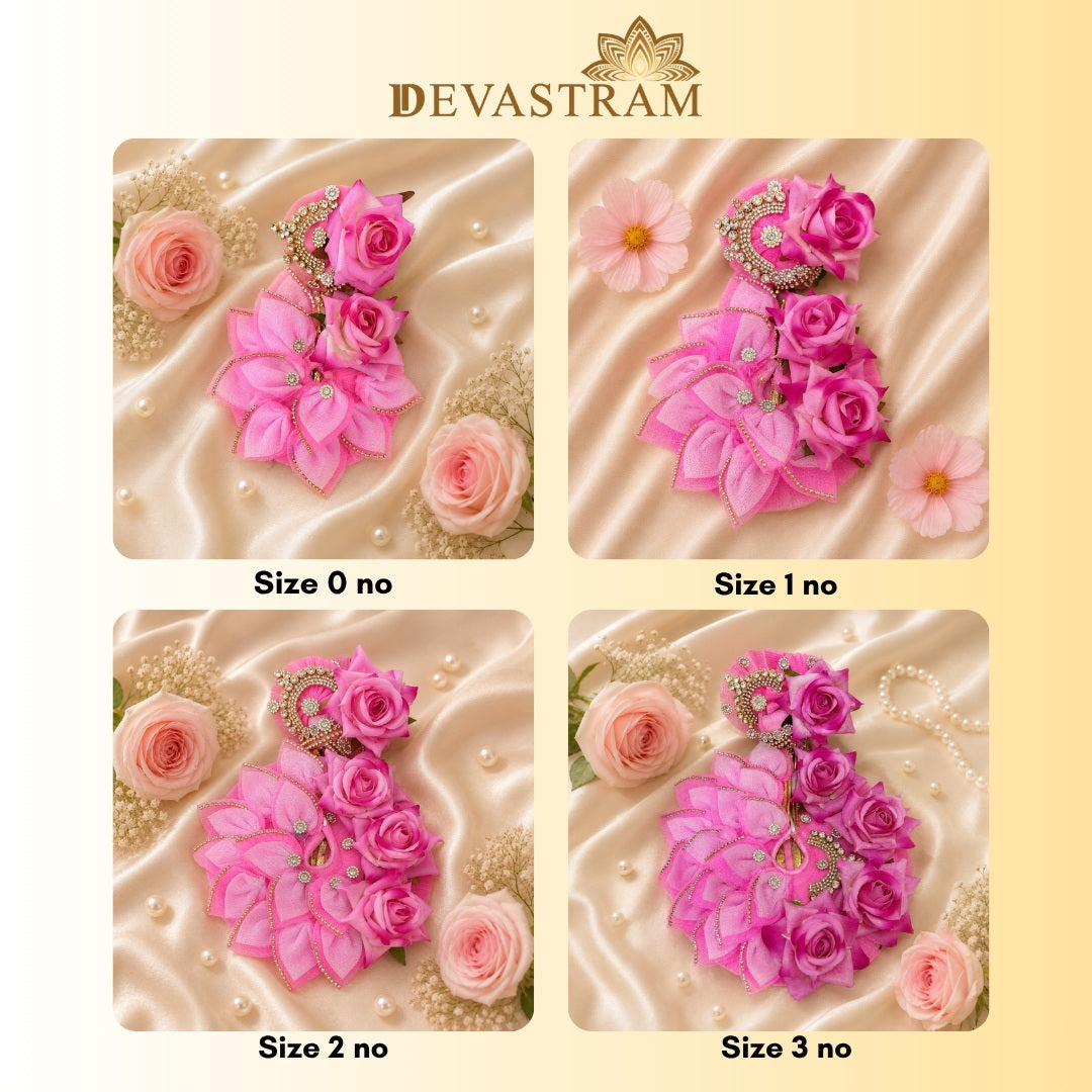 Light Pink Rose Laddu Gopal Dress