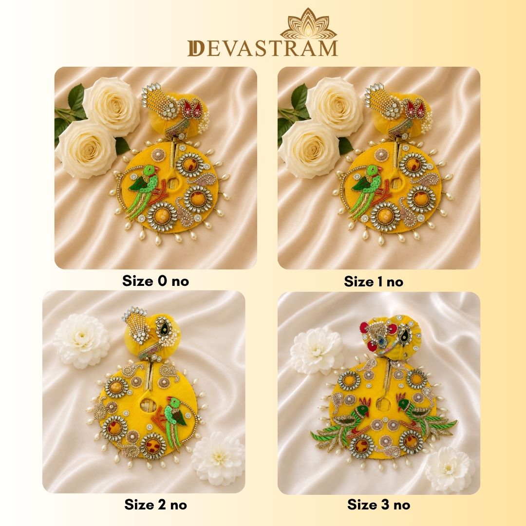Auspicious Festive Special - Yellow Parrot Laddu Gopal Dress