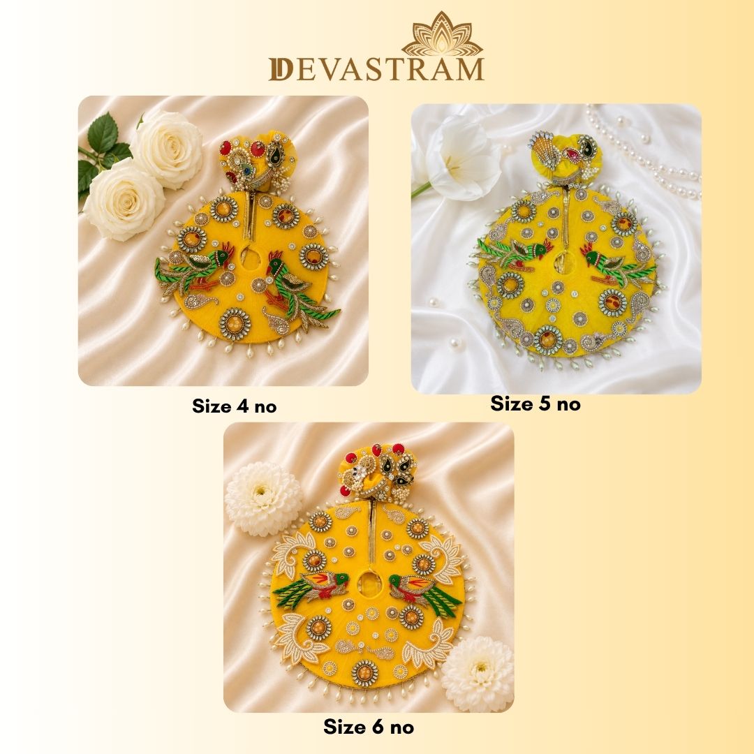 Auspicious Festive Special - Yellow Parrot Laddu Gopal Dress
