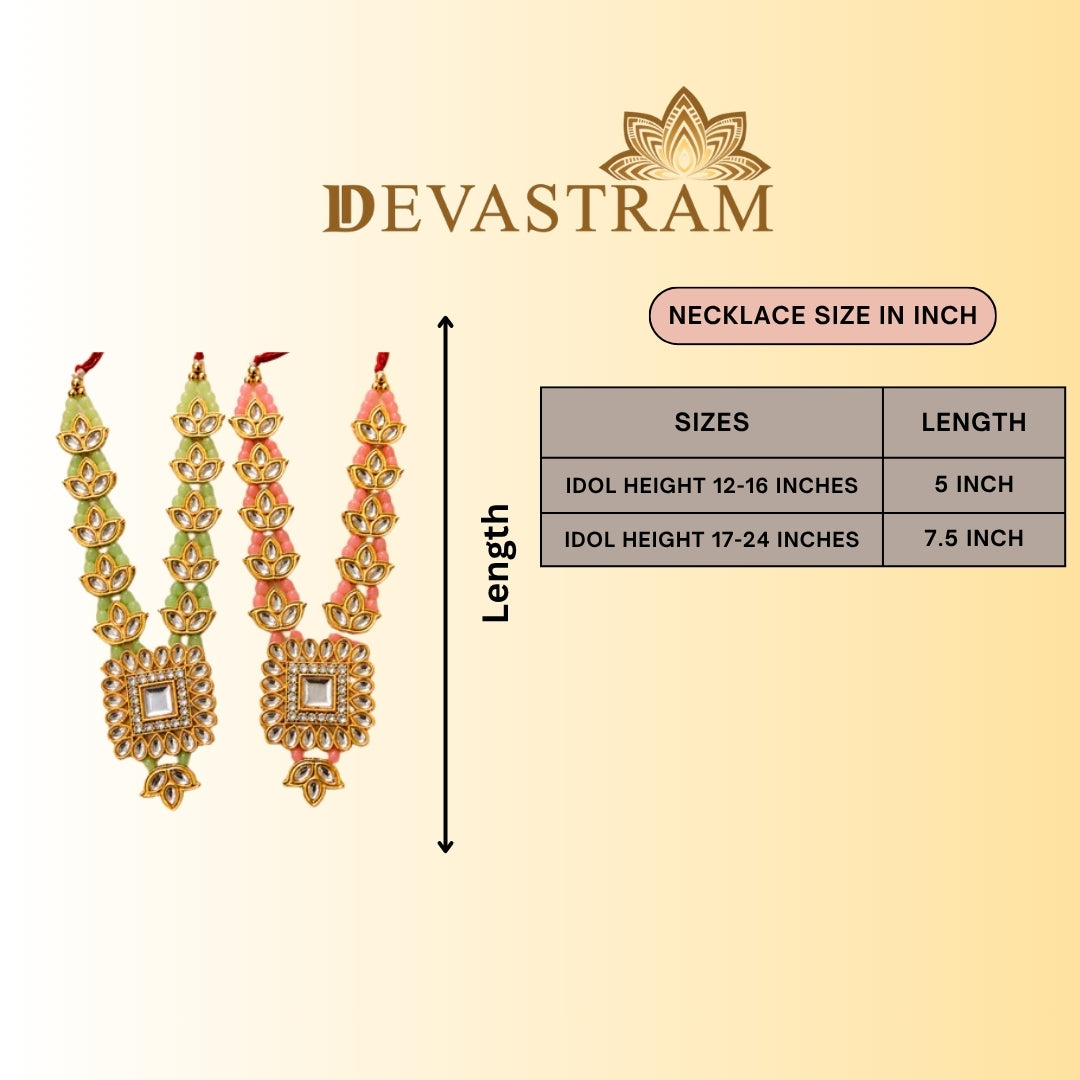Kamal Kundan Necklace Set(Pack of 2)