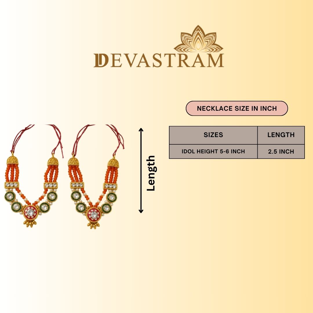 Utsav Keshari Necklace Set(Pack of 2)
