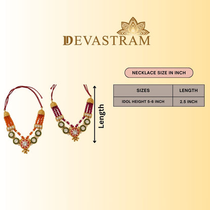 Keshari Ruby Necklace Set(Pack of 2)