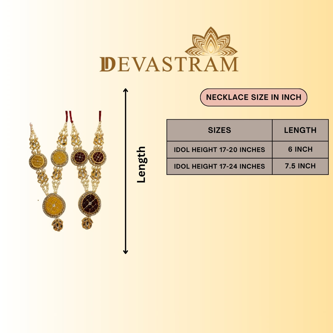 Moti Kundan Necklace Set(Pack of 2)