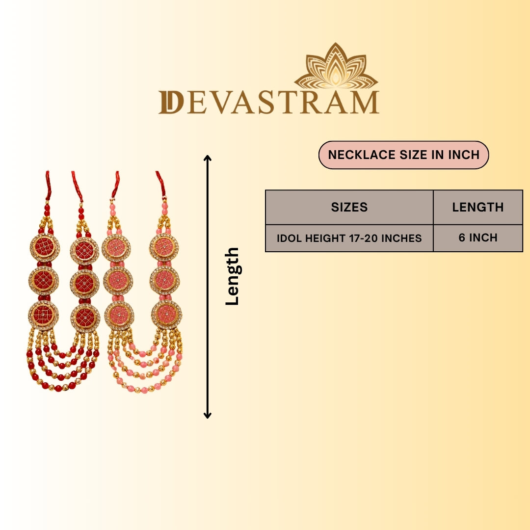 Madhav Kundan Necklace Set(Pack of 2)