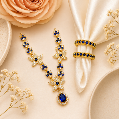 Neel Madhav Necklace Kangan Set