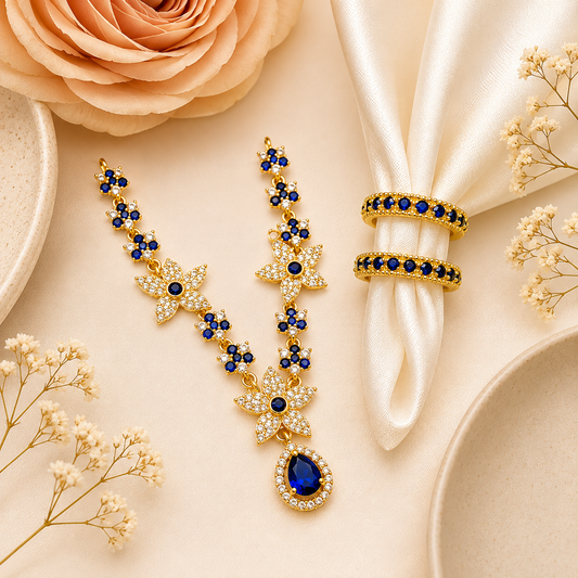 Neel Madhav Necklace Kangan Set