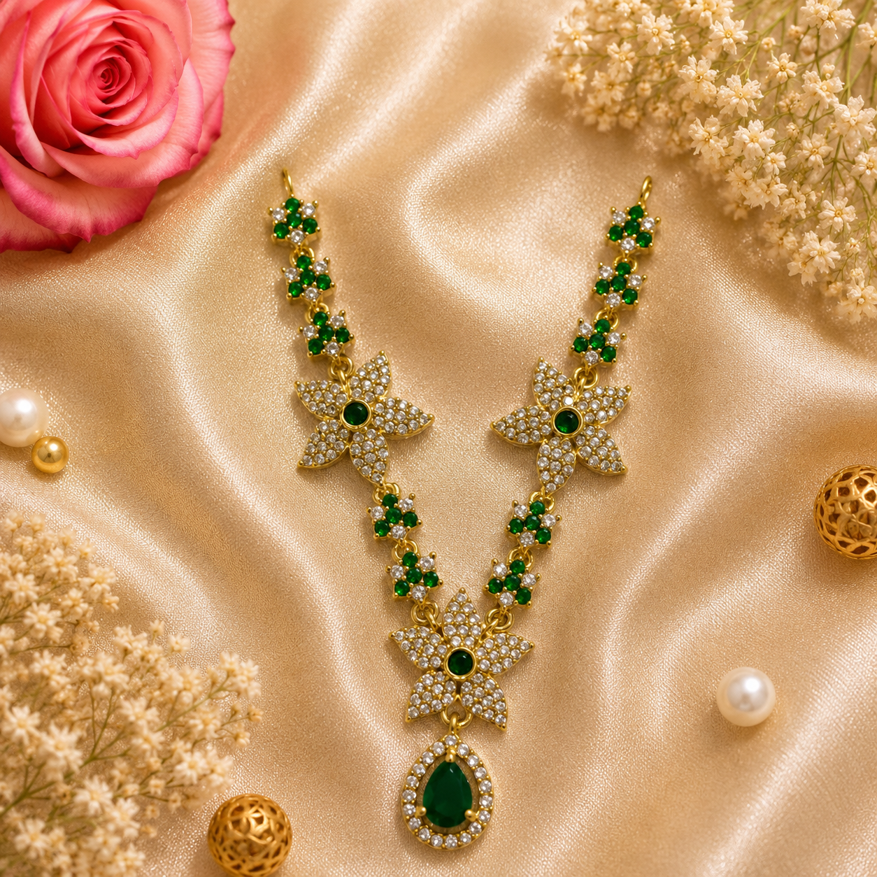Yamuna Neel Necklace Set (Pack of 3)