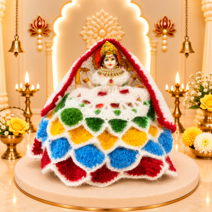 Rangoli Pushp Woollen Mata Rani Dress