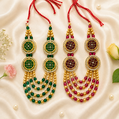 Ratna Kundan Necklace Set(Pack of 2)