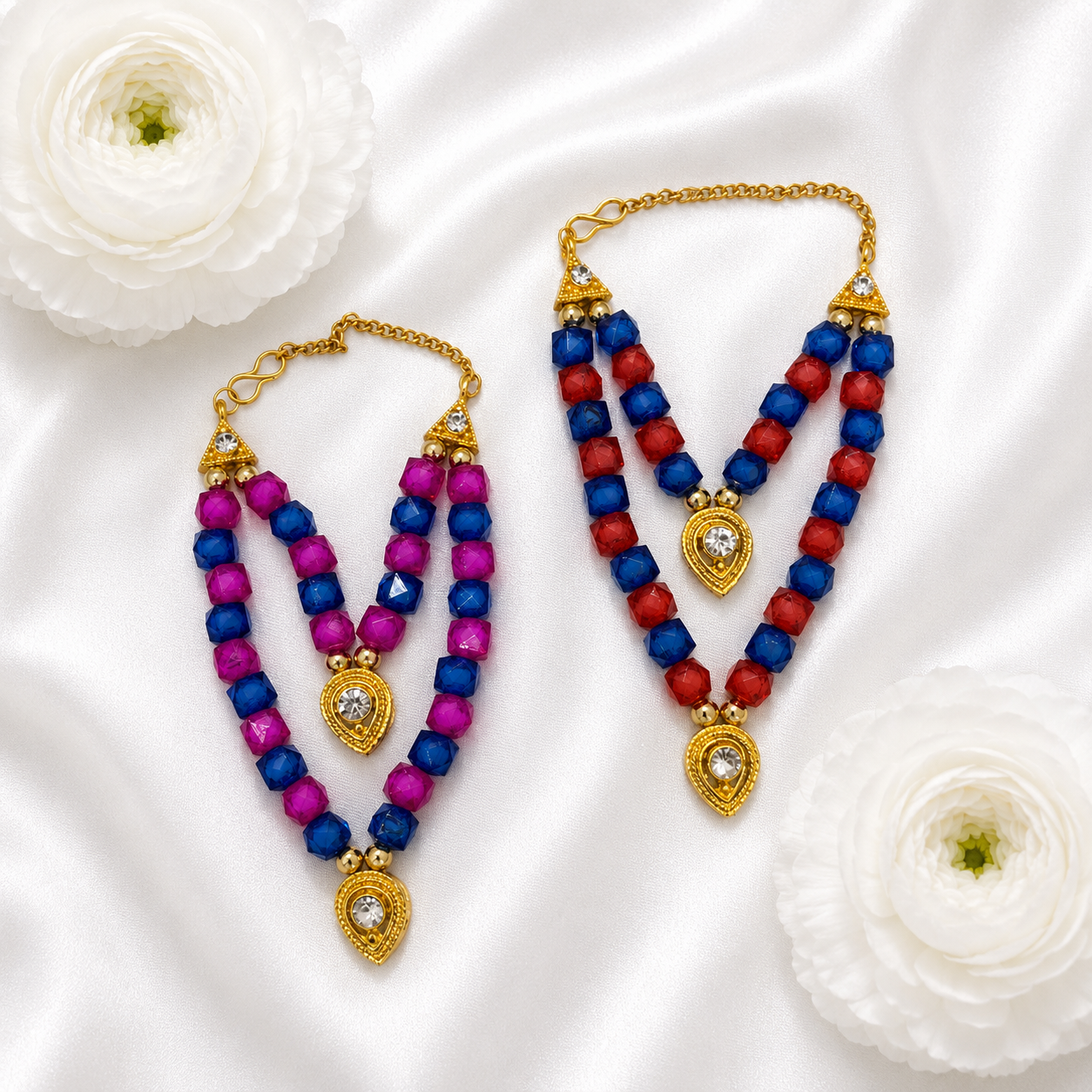 Rajratna Kanthi Necklace Set(Pack of 2)