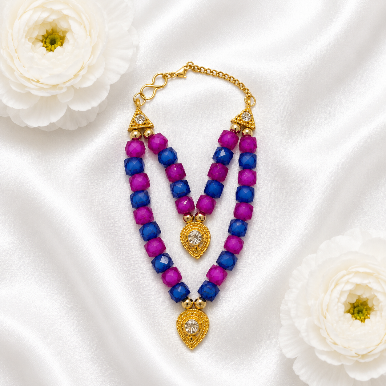 Rajratna Kanthi Necklace Set(Pack of 2)