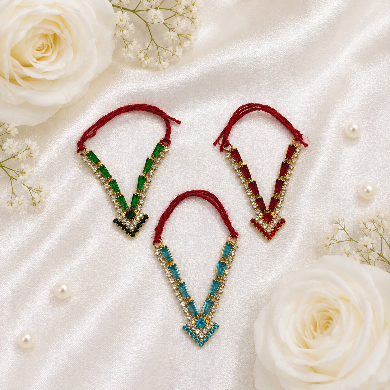 Ratnaraj Ambika Necklace Set(Pack of 3)