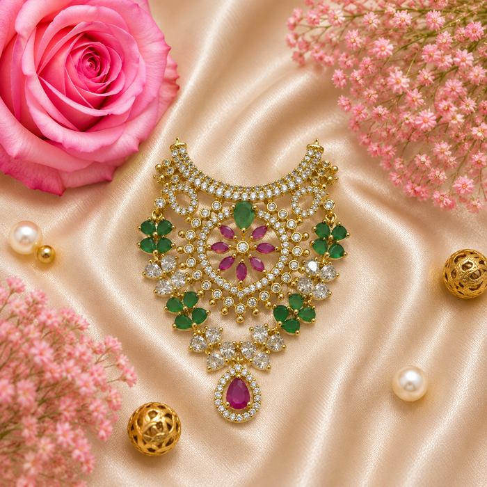 Rangoli Sagar Necklace Set
