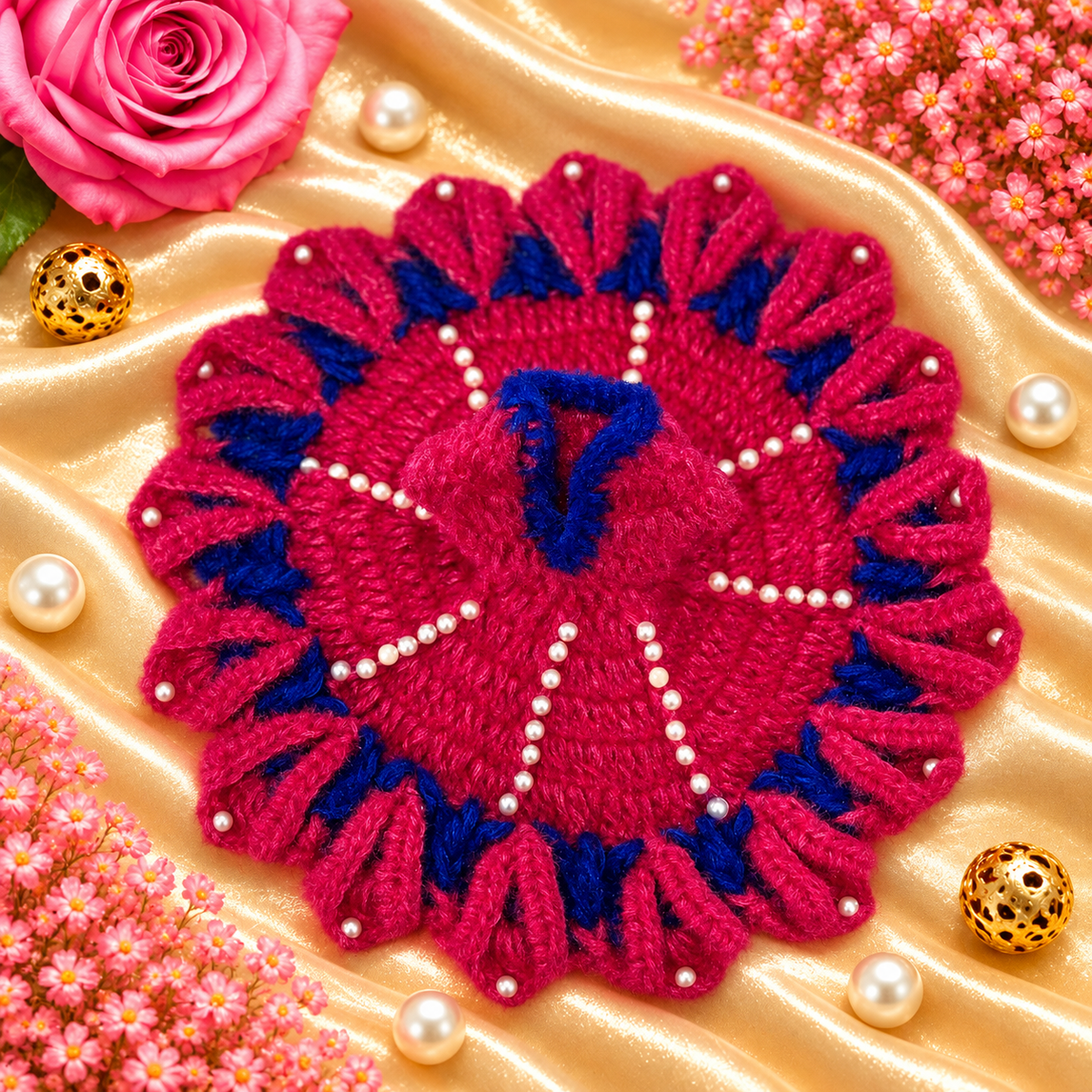Shwet Prabhakar Woollen Laddu Gopal Dress
