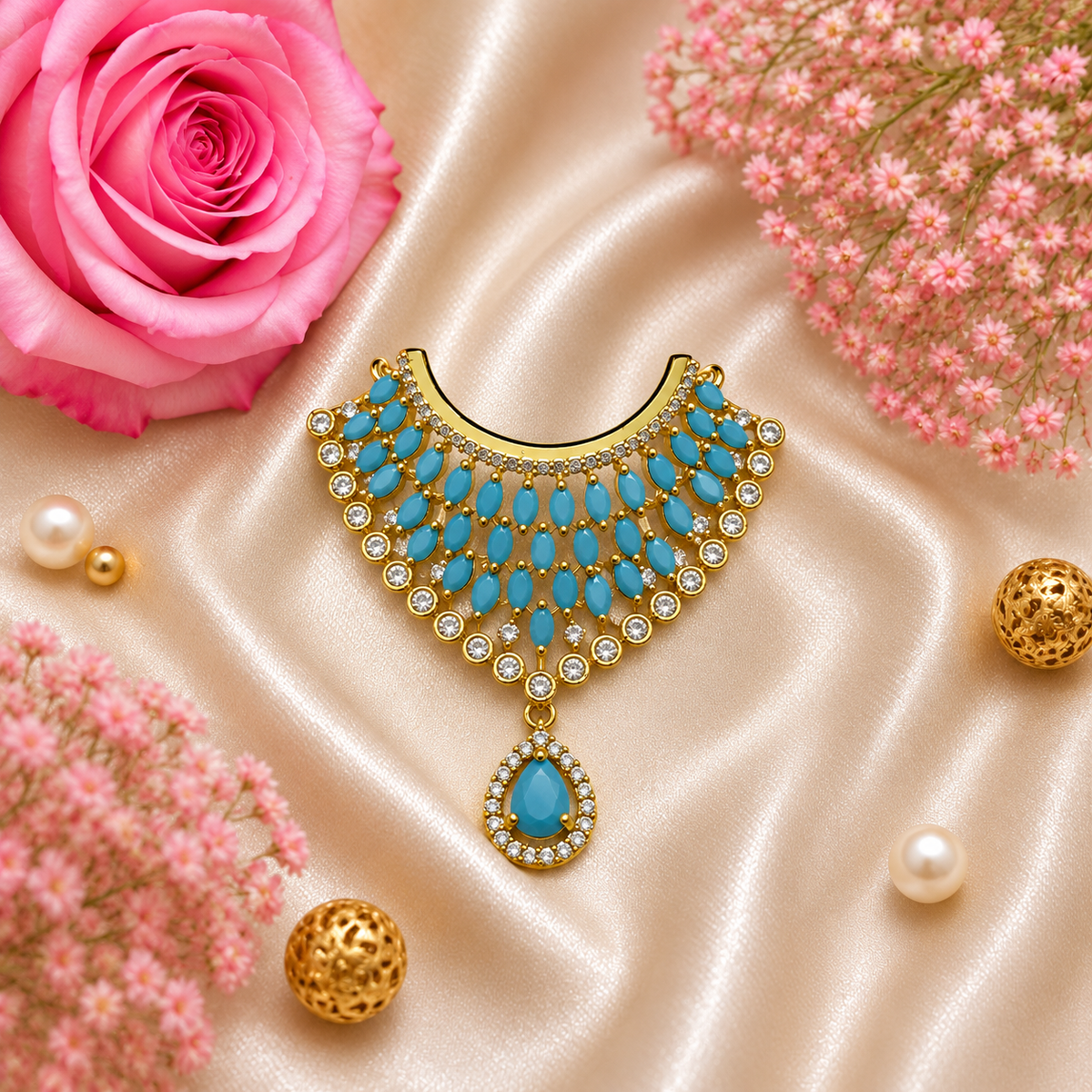 Akashmani Bhakti Necklace Set