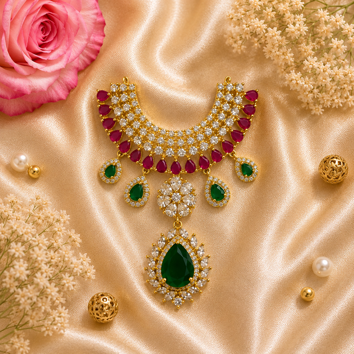 Shubh Dhawal Necklace Set