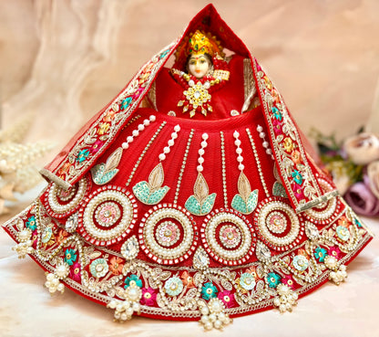 Luxe - Durga Maa Trishakti Mata Rani Lehenga, choli & duppatta- 3 piece set
