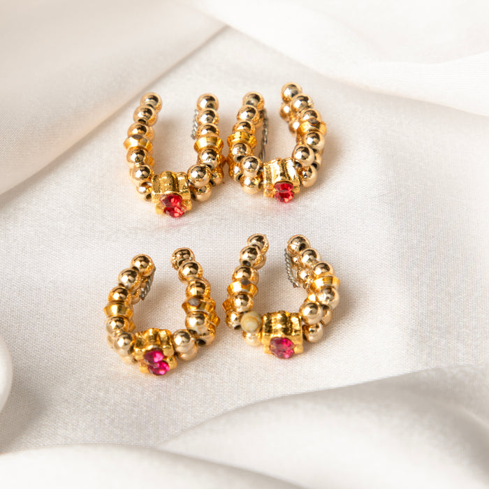 Devanshi Gold Bead Kangan Set – (Pack of 2)