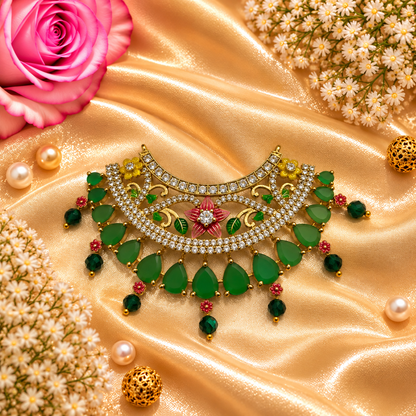 Aanand Harit Tarang Necklace Set
