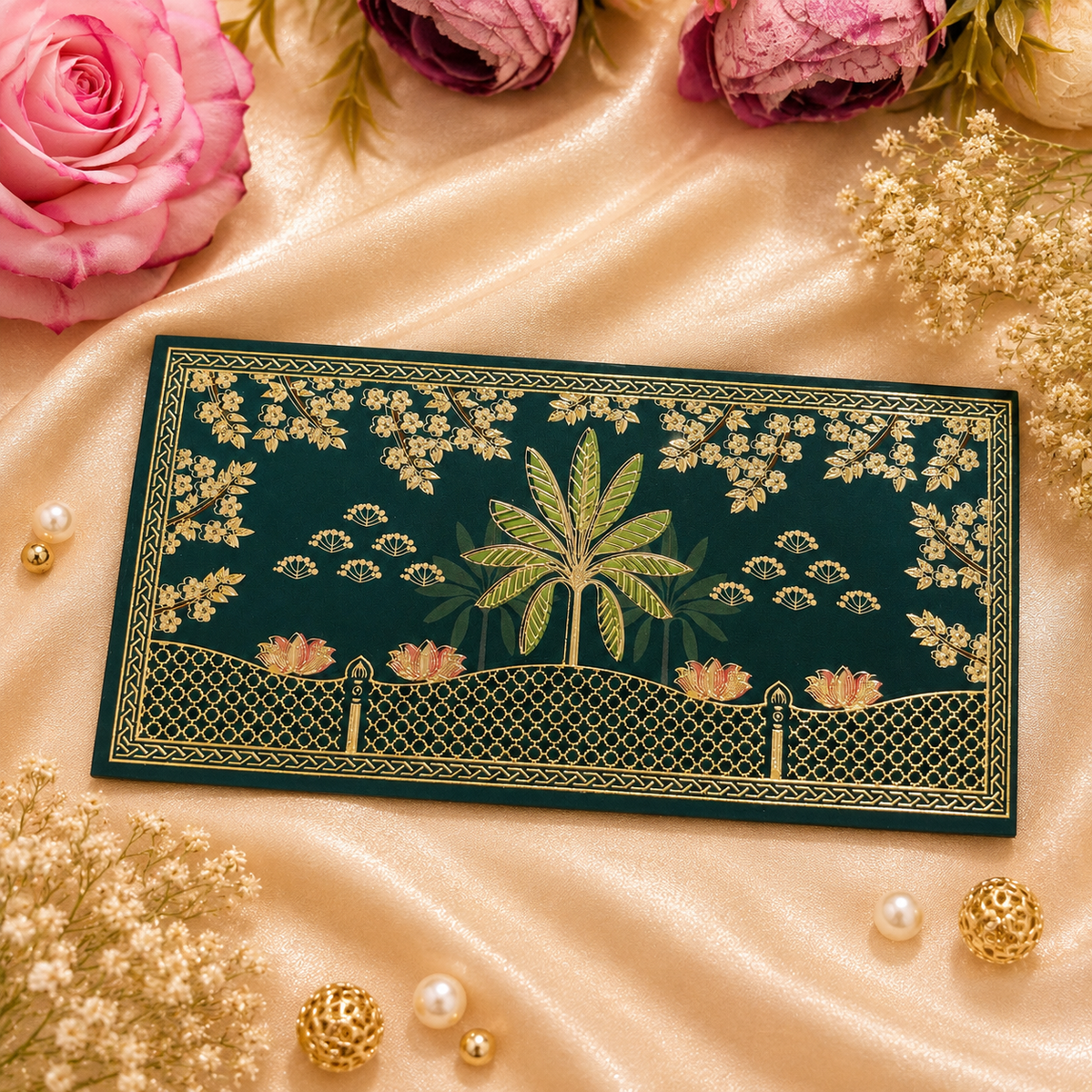 Peacock Print Paper Envelopes (Pack of 10)