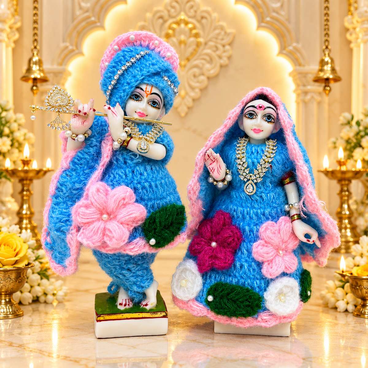 Neel Manikar Woollen Radhe Krishna Dress