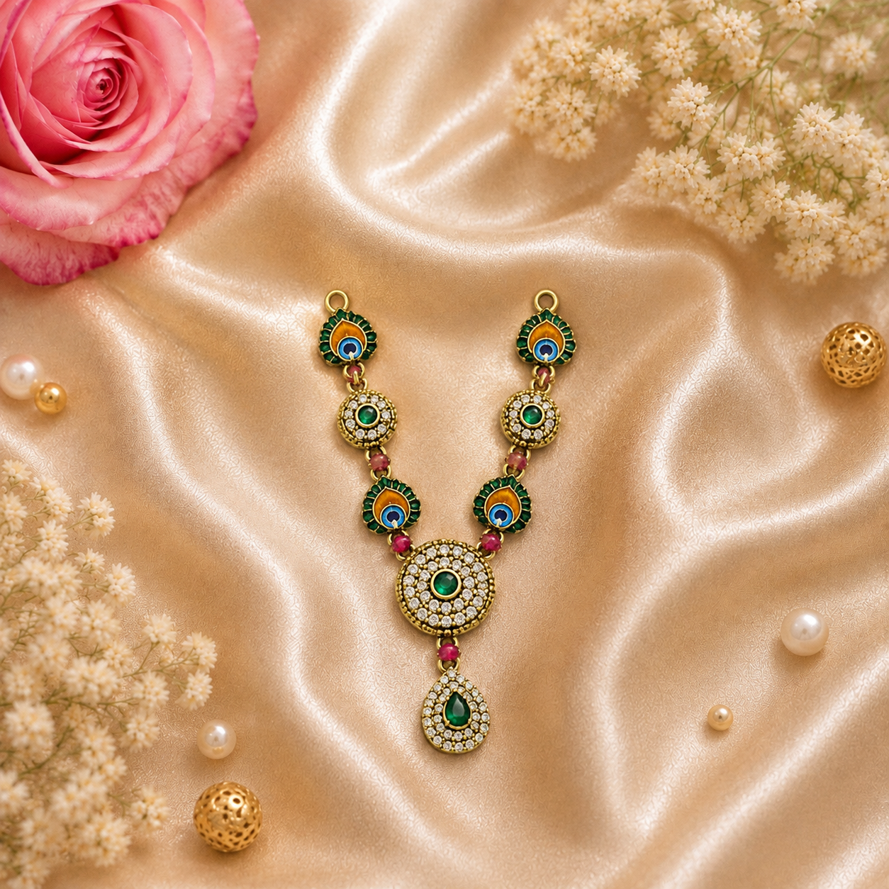 Harit Mayur Netra Necklace Set