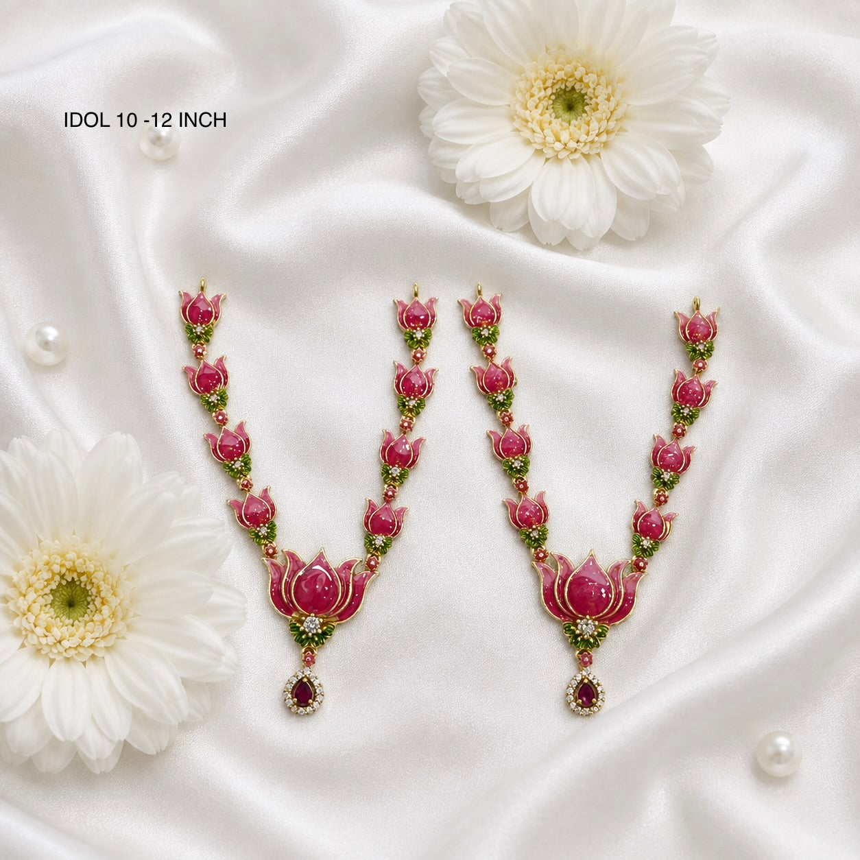 Laxmi Kamal Necklace Set(Pack of 2)