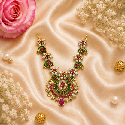 Hari Ratna Kanthi Necklace Set (Pack of 2)