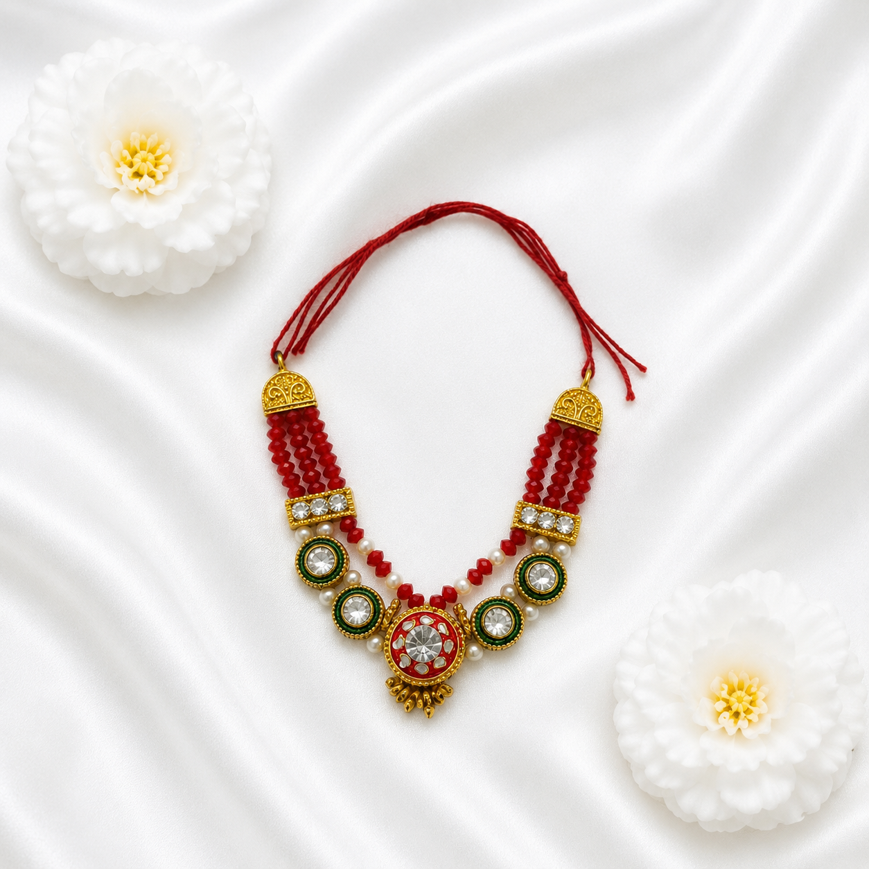 Ruby Keshari Necklace Set(Pack of 2)
