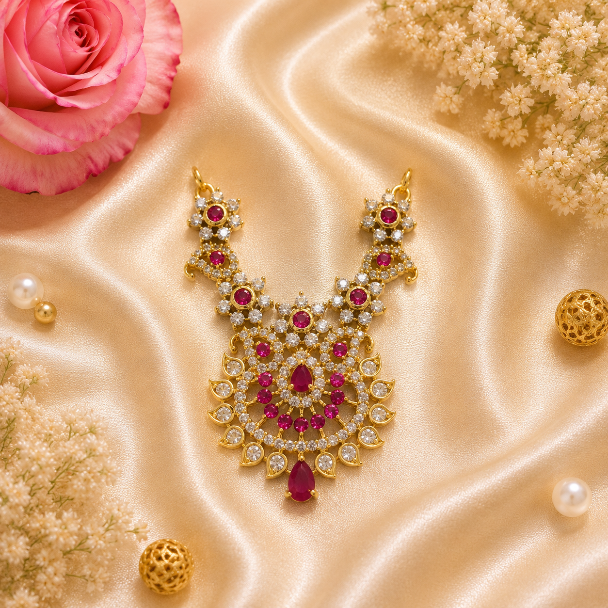 Neel Ratna Kanthi Necklace Set (Pack of 2)