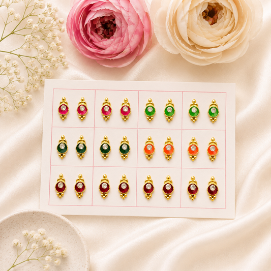 Braj Mani Earrings(Pack of 12)