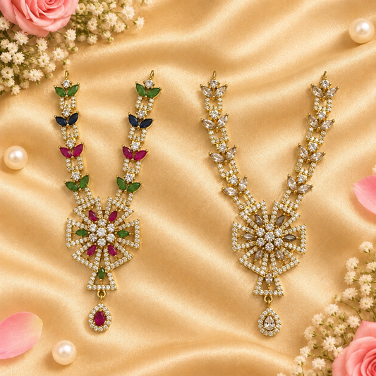 Shwet Mangalmayi Necklace Set (Pack of 2)