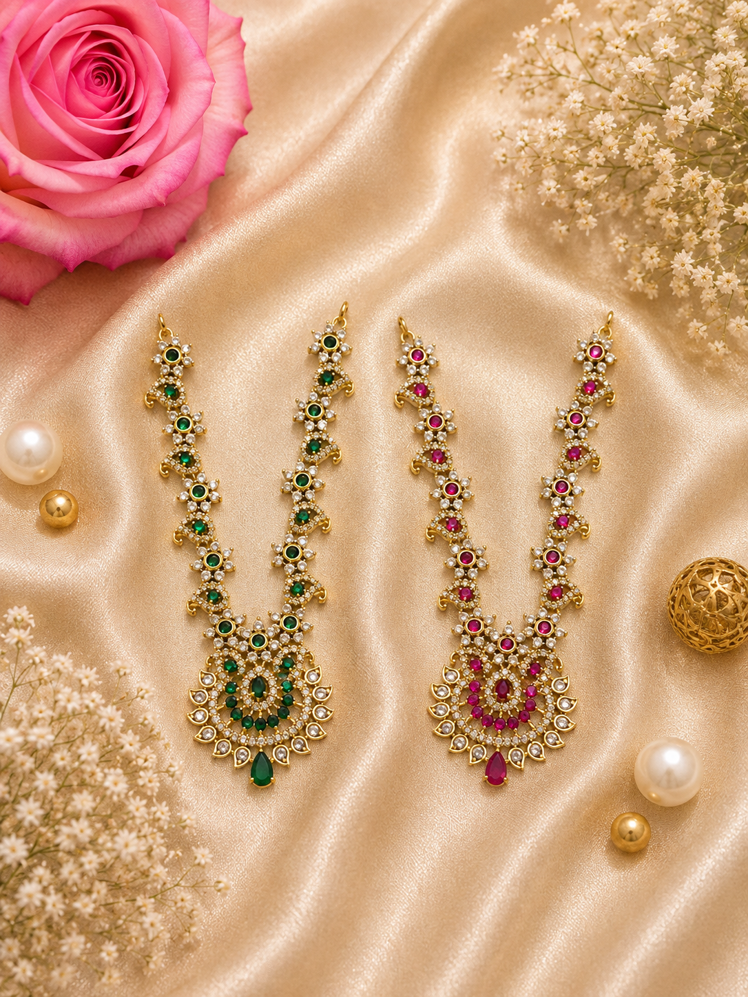 Neel Ratna Kanthi Necklace Set (Pack of 2)