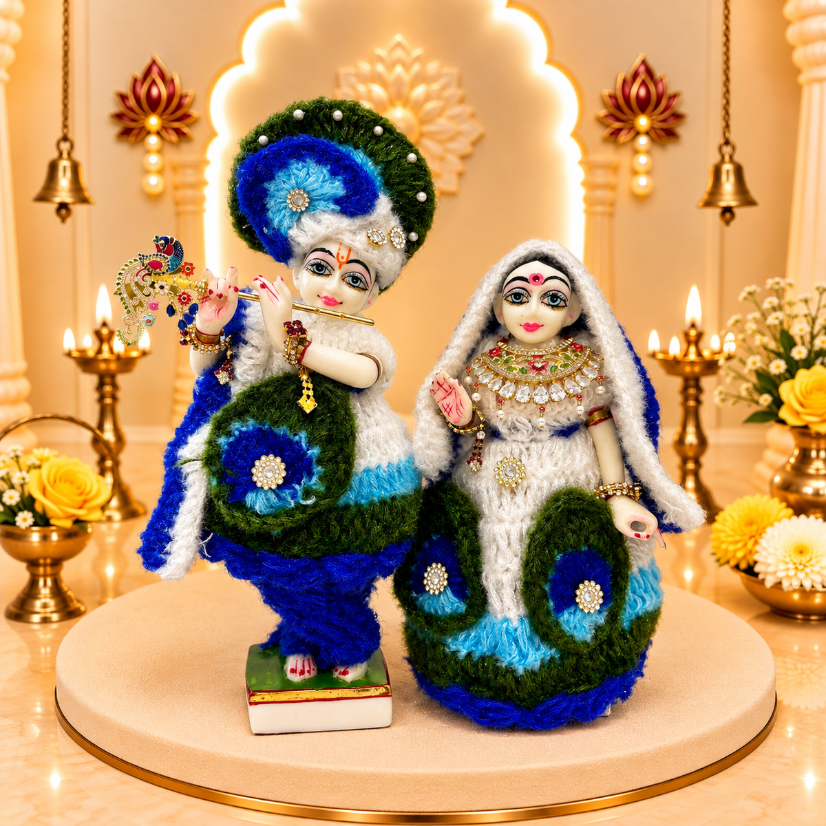 Mayurlekha Shakti Woollen Radhe Krishna Dress