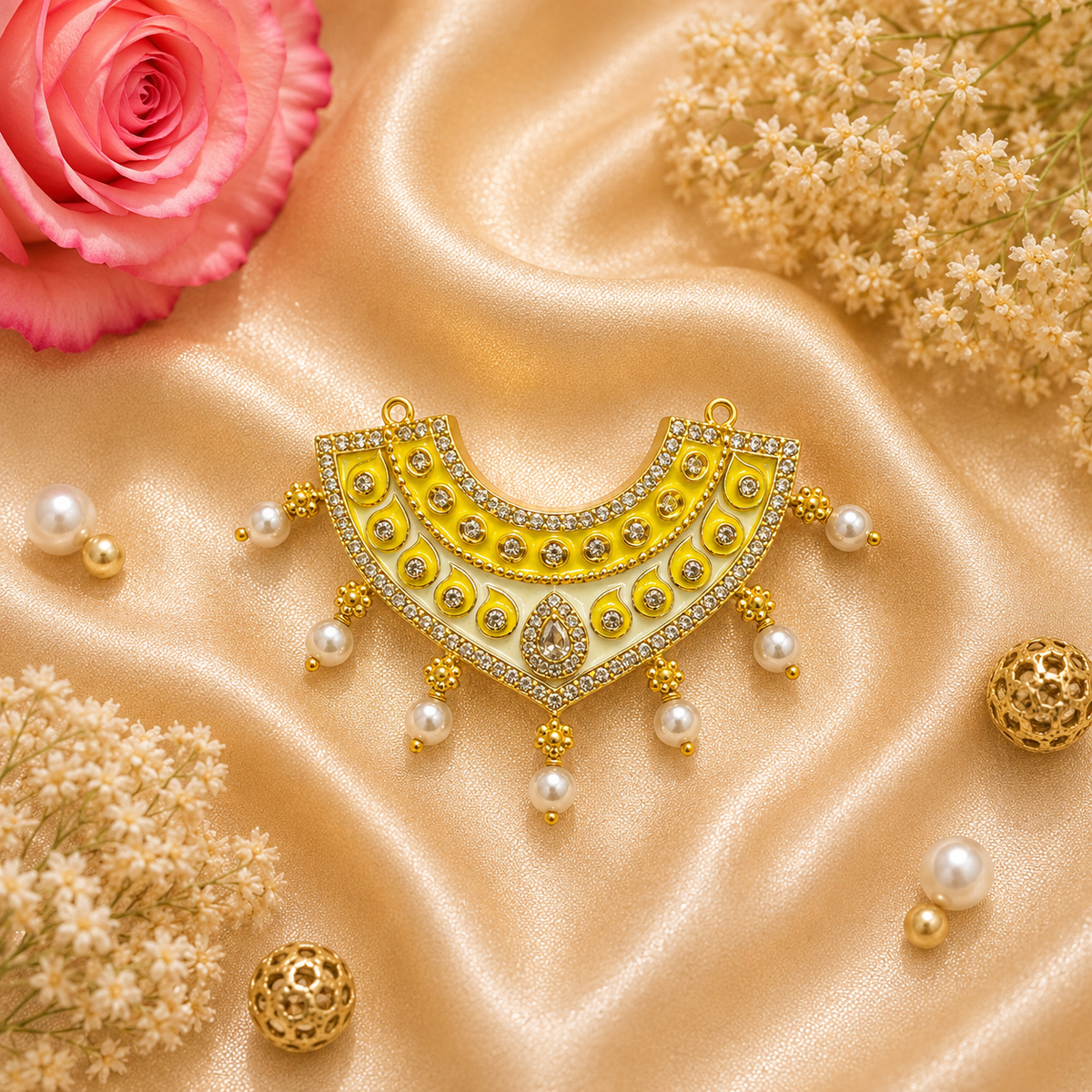 Kanak Shwet Necklace Set