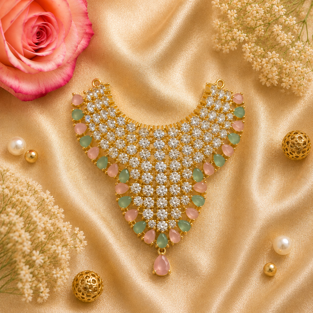 Moti Dhawal Necklace Set