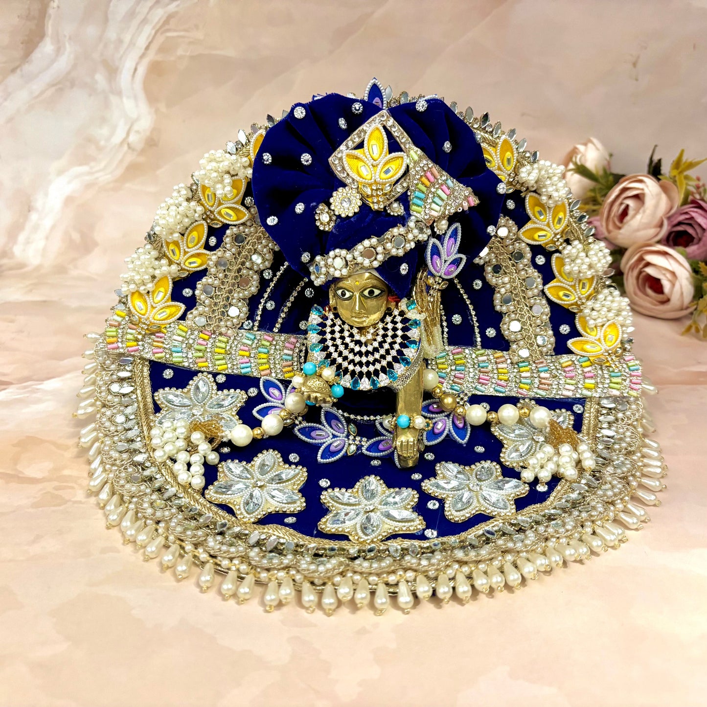 Ratnadarshika Velvet Laddu Gopal Dress