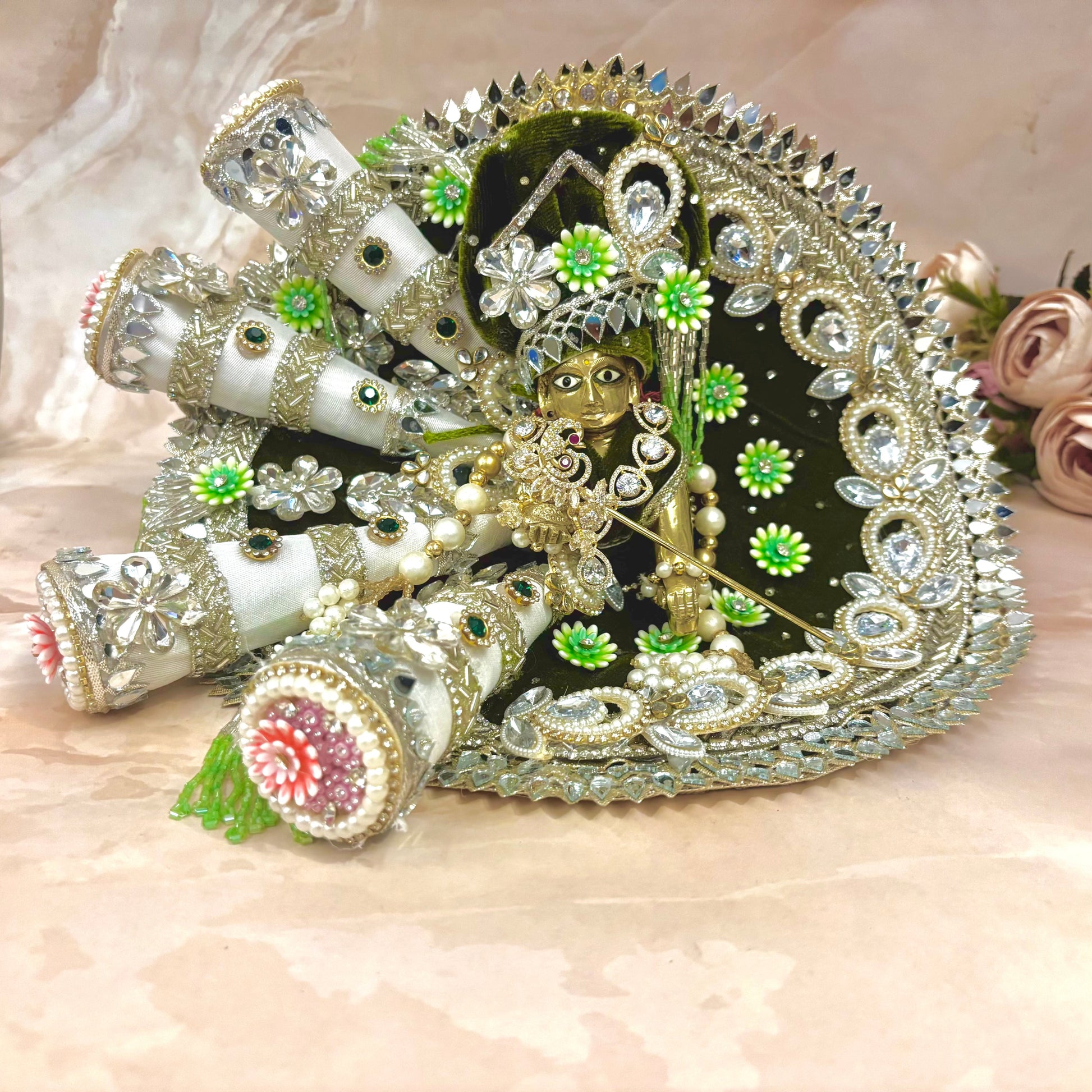 Divyabhusan Velvet Laddu Gopal Dress