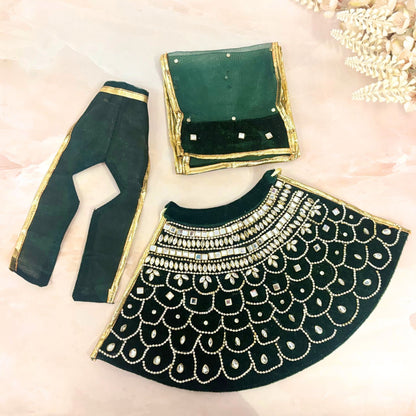 Rajvastra Radha Krishna Kundan Dress