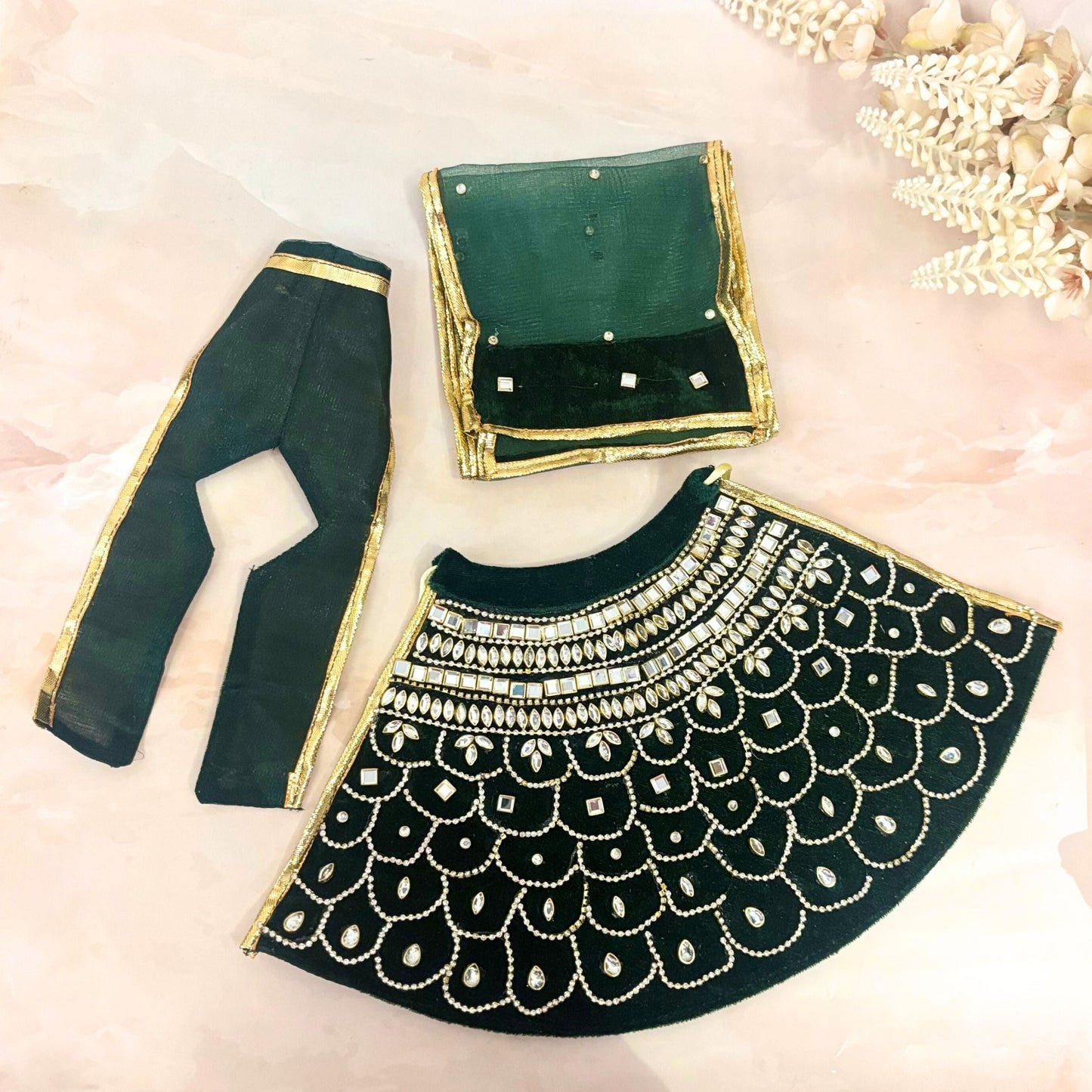 Vaidarbhi Velvet Mata Rani Dress