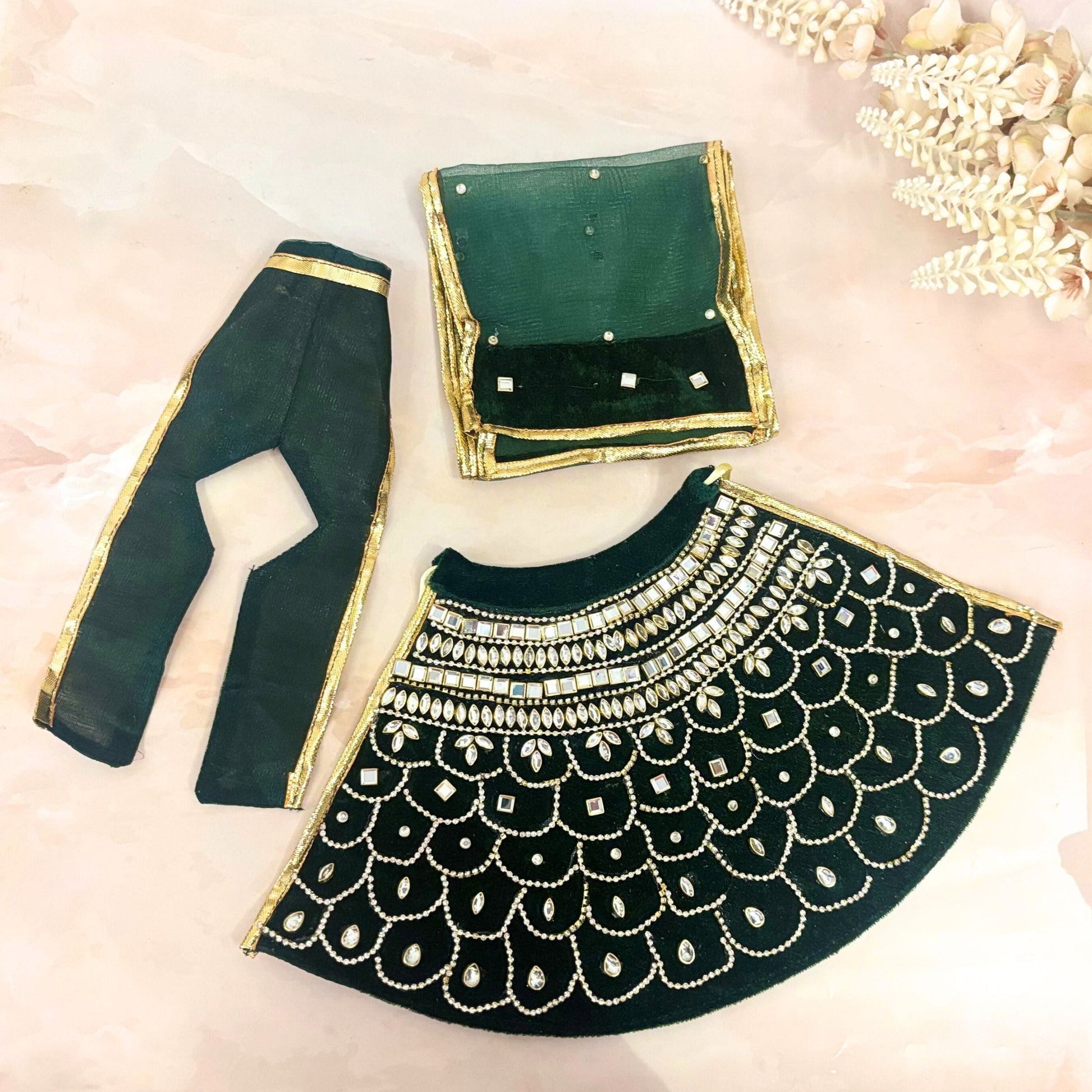 Vaidarbhi Velvet Mata Rani Dress