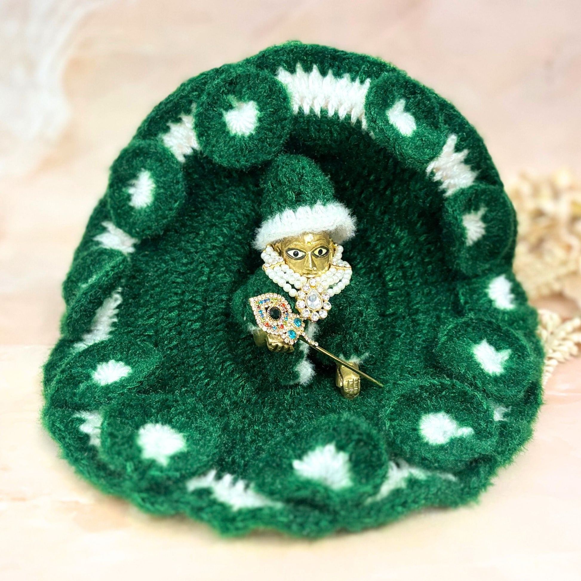 Harit Woollen Laddu Gopal Dress