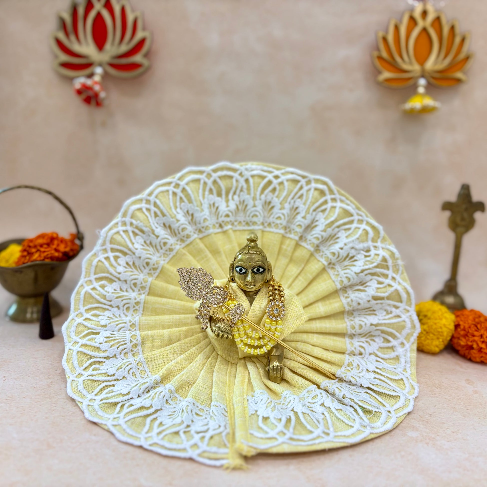 Mangal Roop Laddu Gopal Dress (Pack of 2)