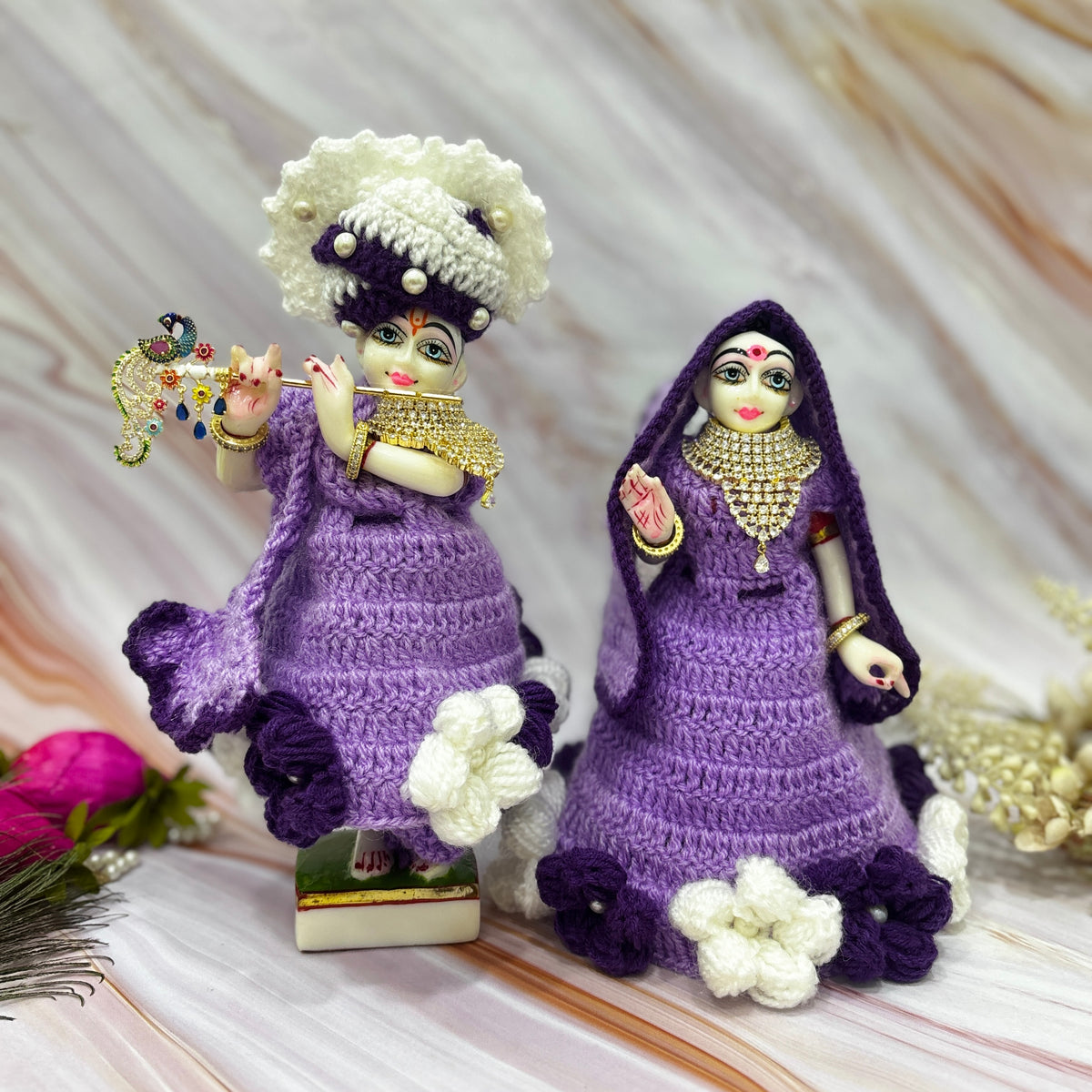 Moti Kishori Woollen Radhe Krishna Dress
