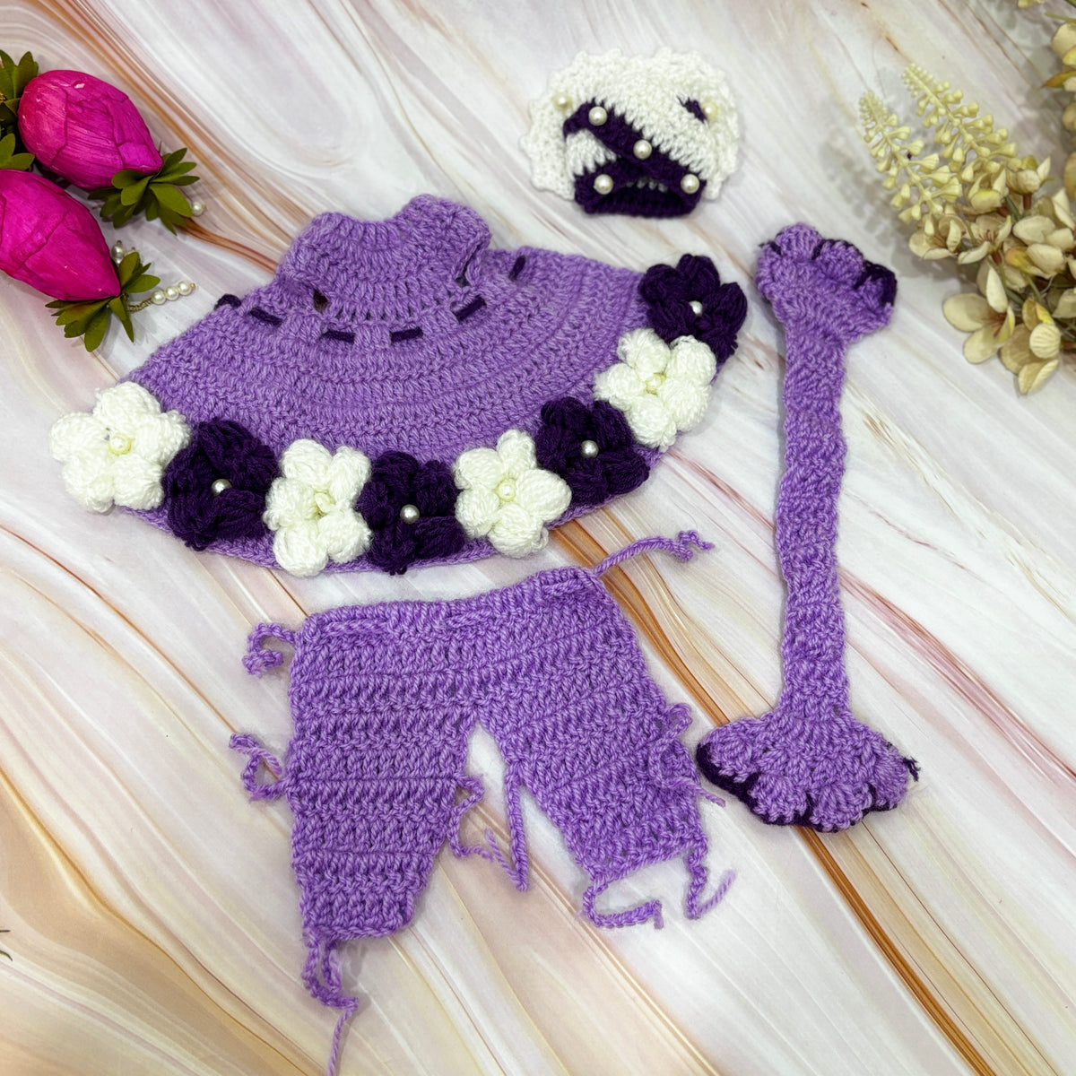 Moti Kishori Woollen Radhe Krishna Dress